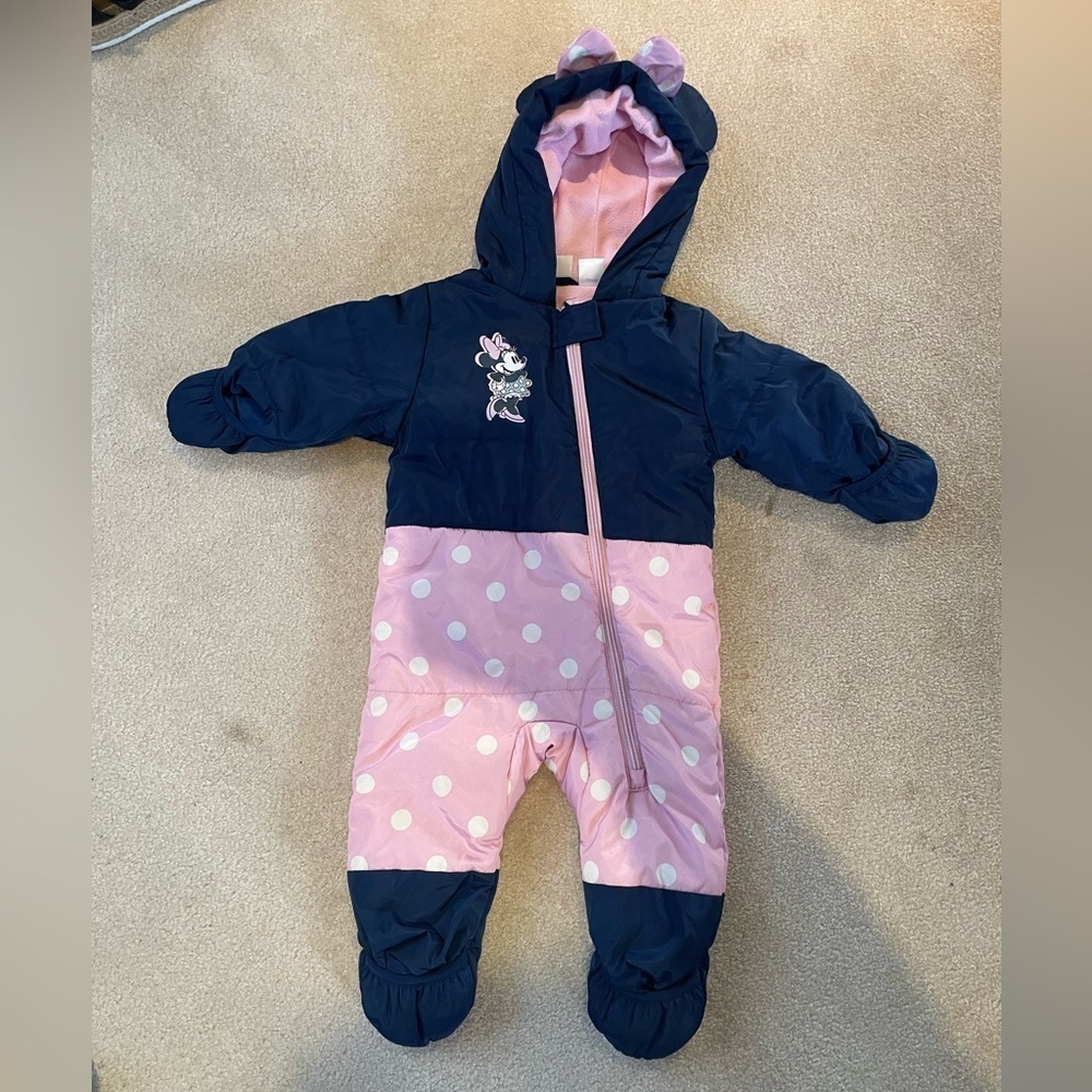 MINNIE MOUSE full baby snow suit
